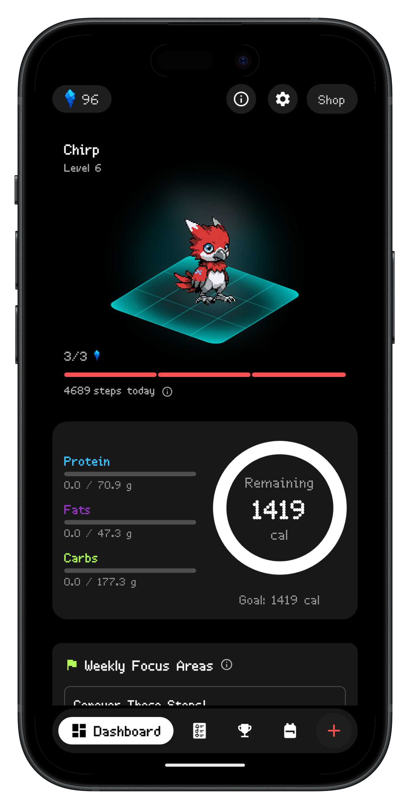 Megabites App Interface